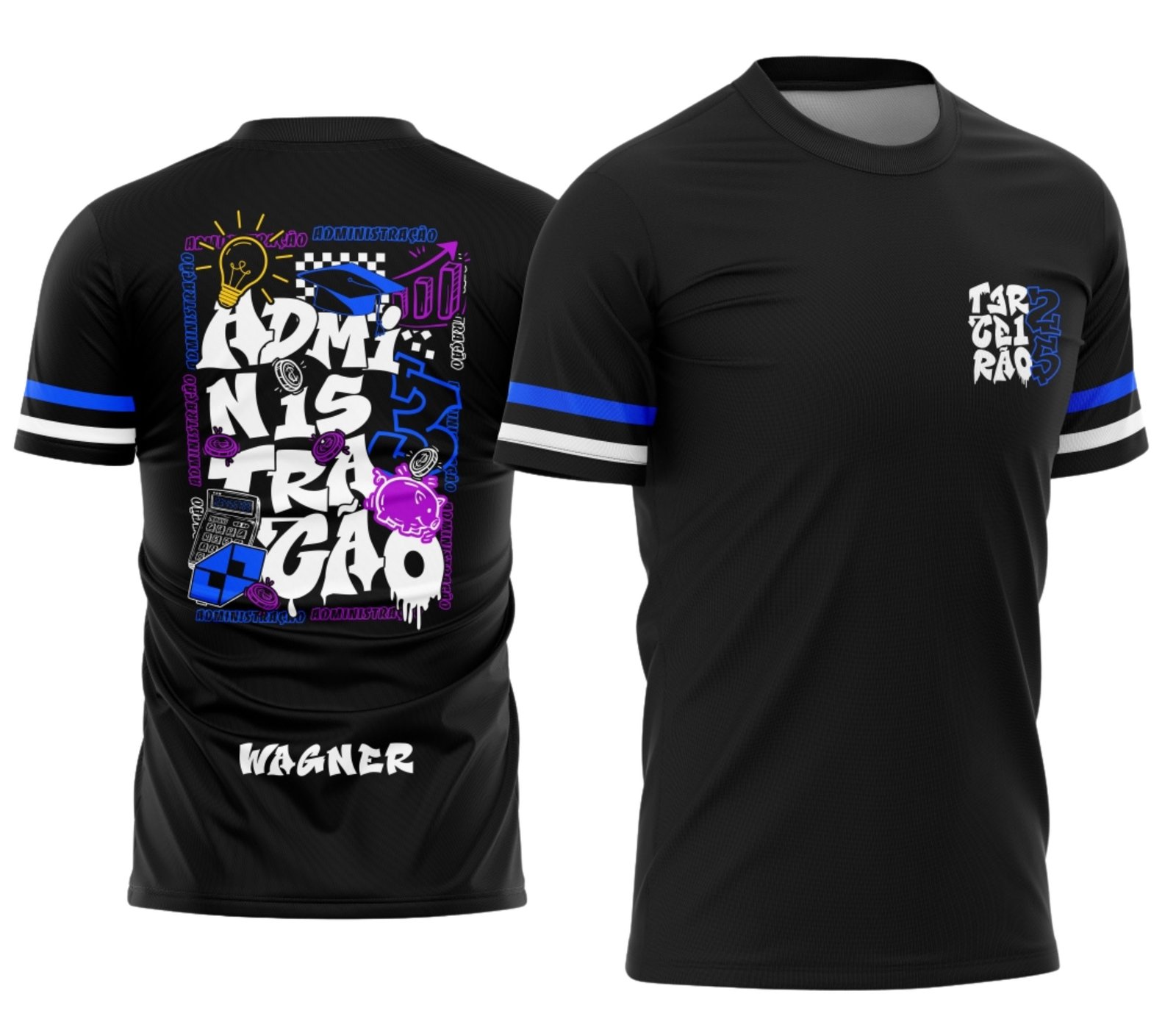 camiseta terceirão 2026 Administracao para formandos do ensino médio