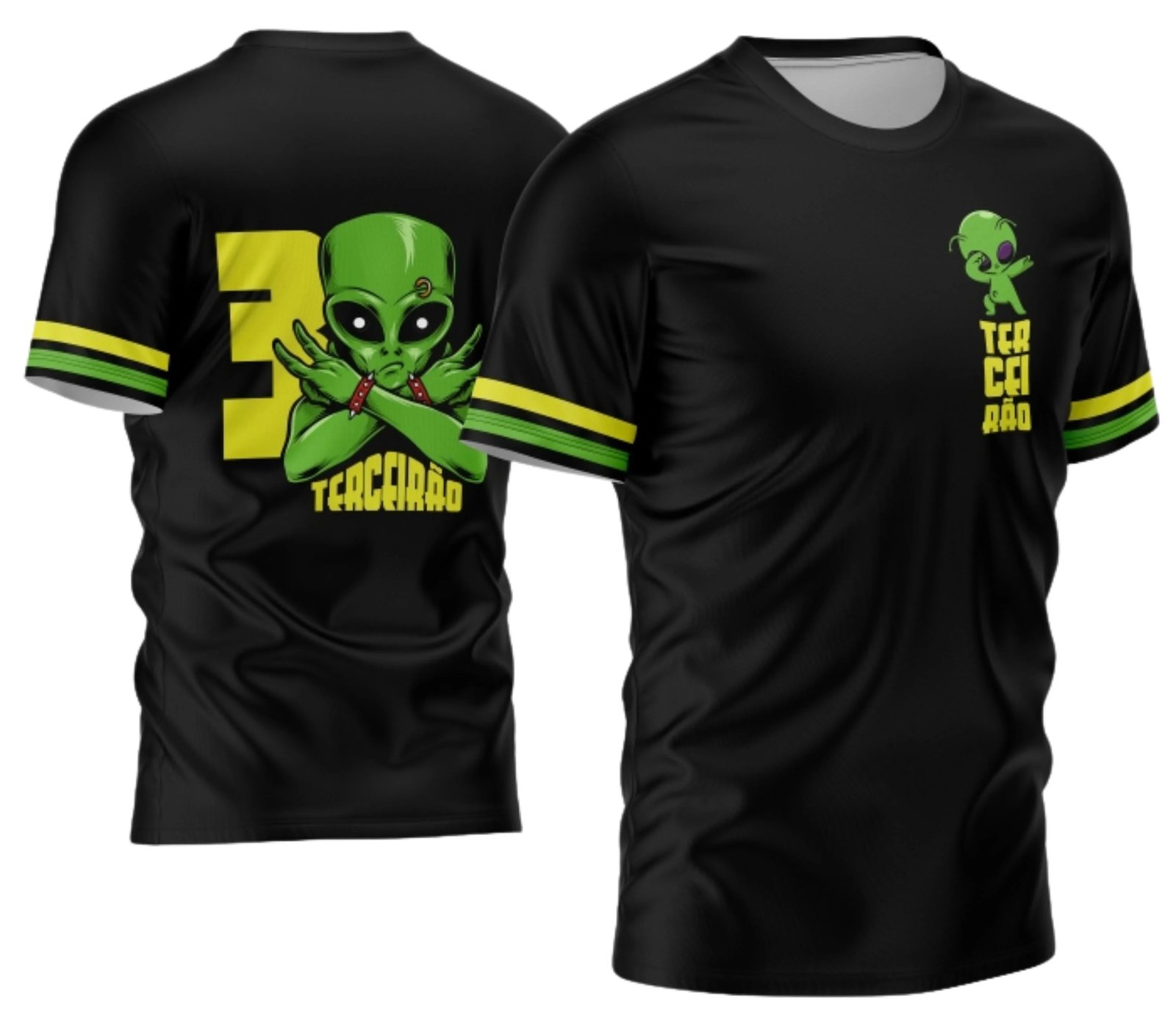 camiseta terceirão 2026 Alien Marte para formandos do ensino médio