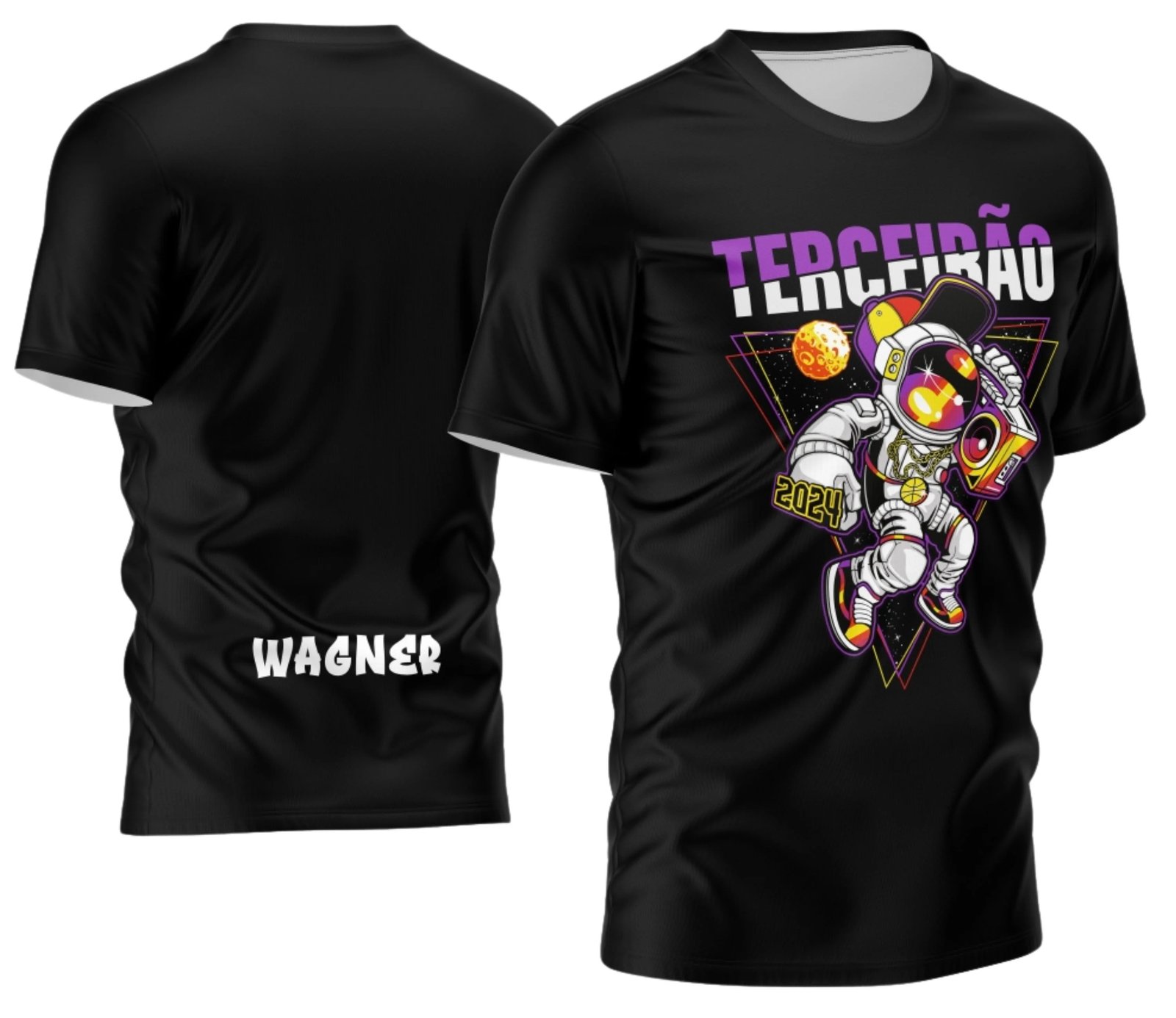 camiseta terceirão 2026 Astro Beat para formandos do ensino médio