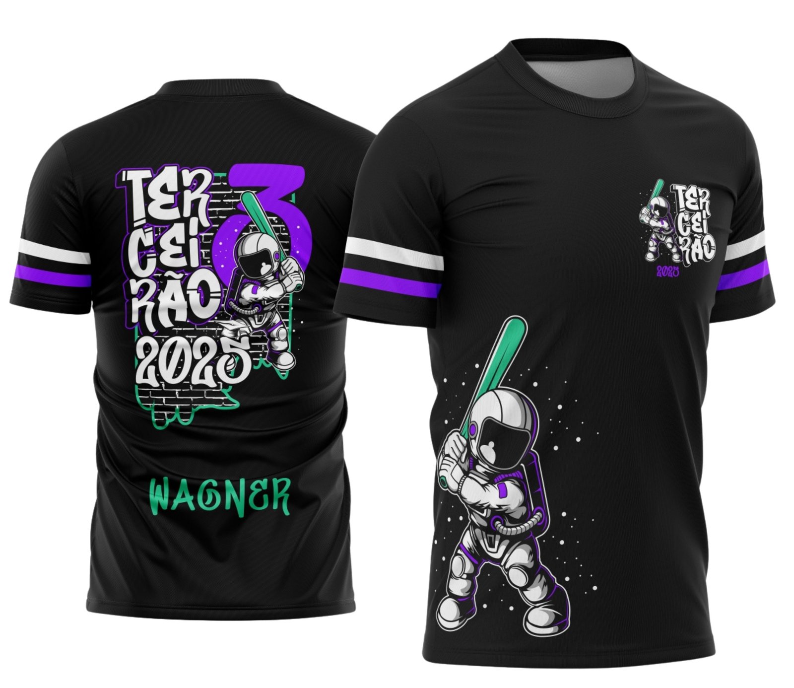 camiseta terceirão 2026 Astro Grafite para formandos do ensino médio
