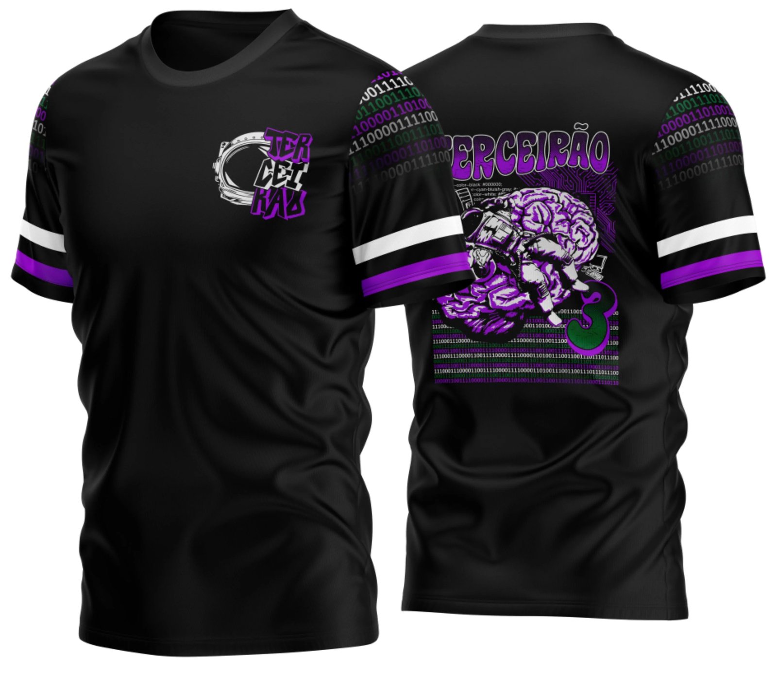 camiseta terceirão 2026 Astronauta Cerebral para formandos do ensino médio