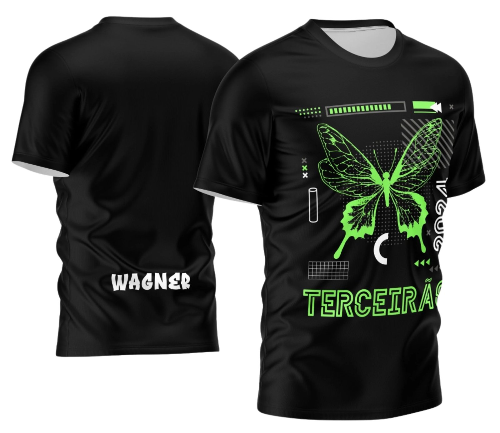 camiseta terceirão 2026 Borboleta para formandos do ensino médio