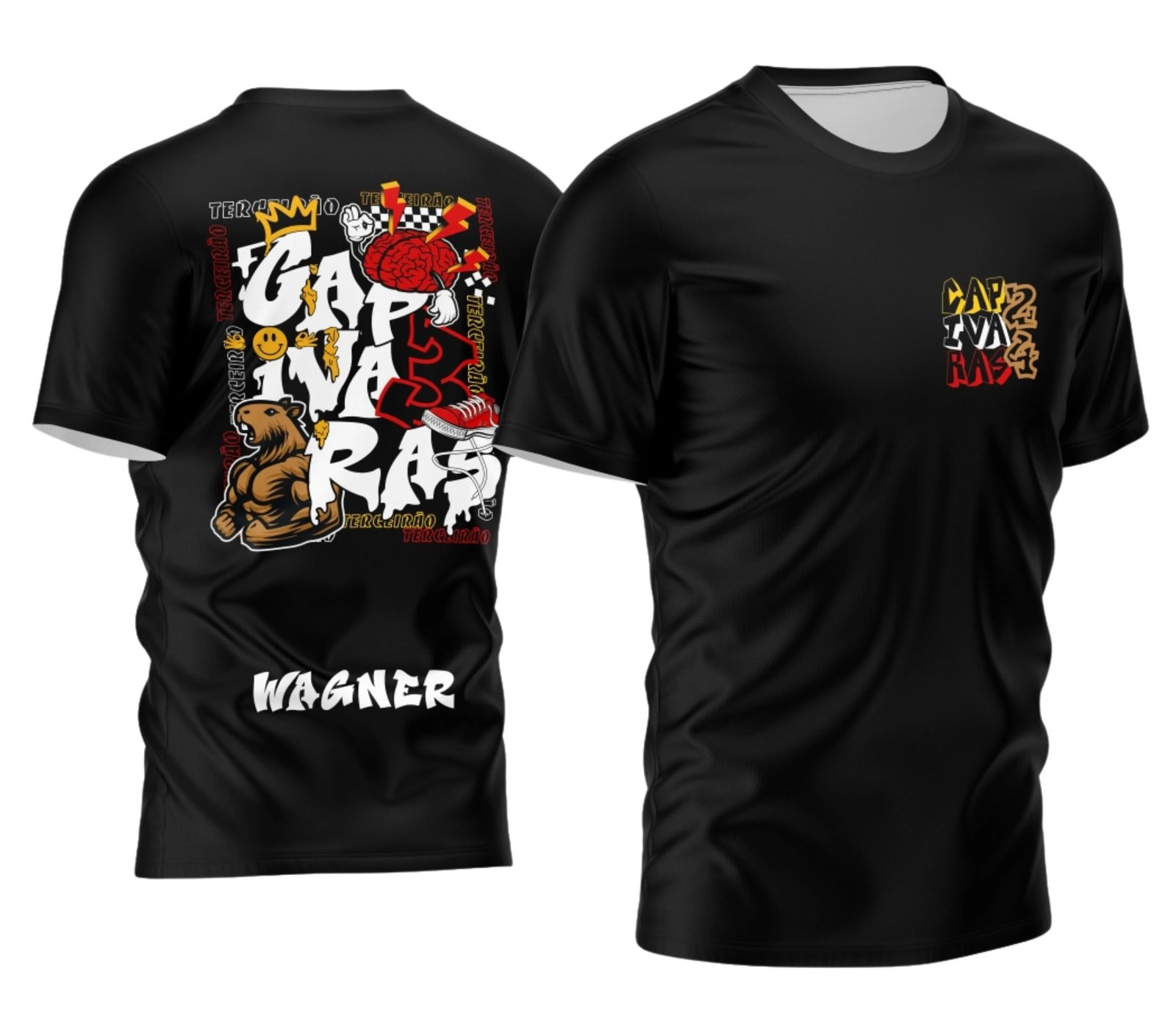 camiseta terceirão 2026 Capivara Multi para formandos do ensino médio