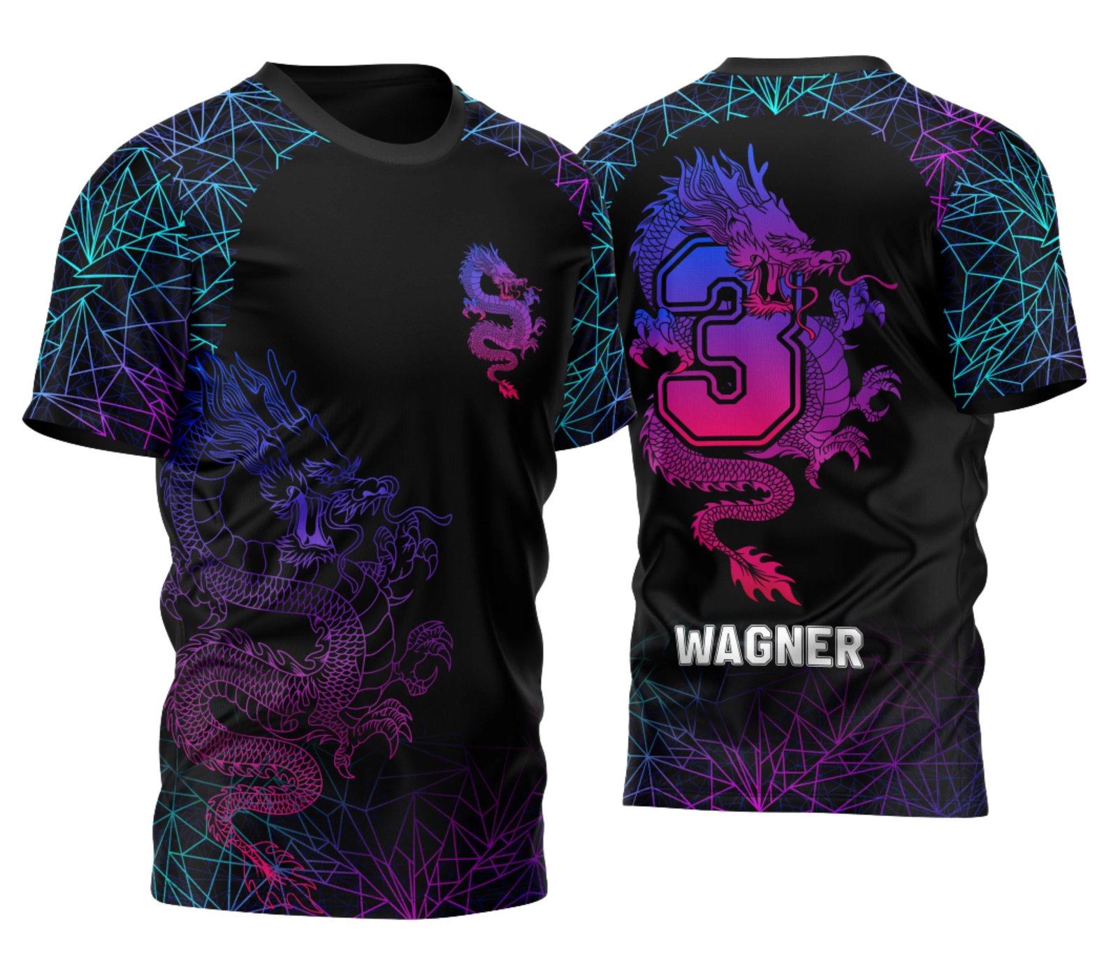 camiseta terceirão 2026 Dragao Degrade para formandos do ensino médio