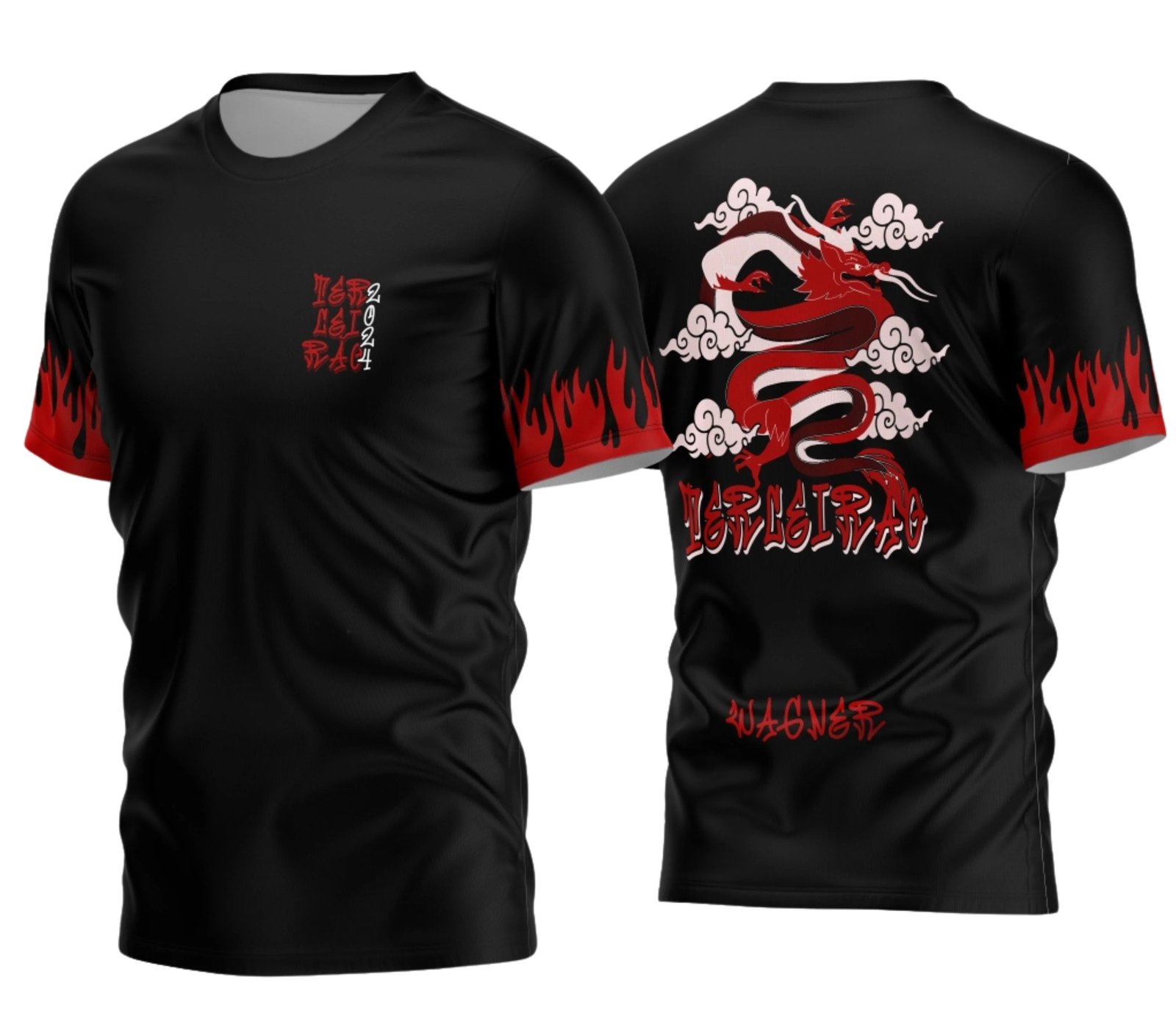 camiseta terceirão 2026 Dragao Voador para formandos do ensino médio