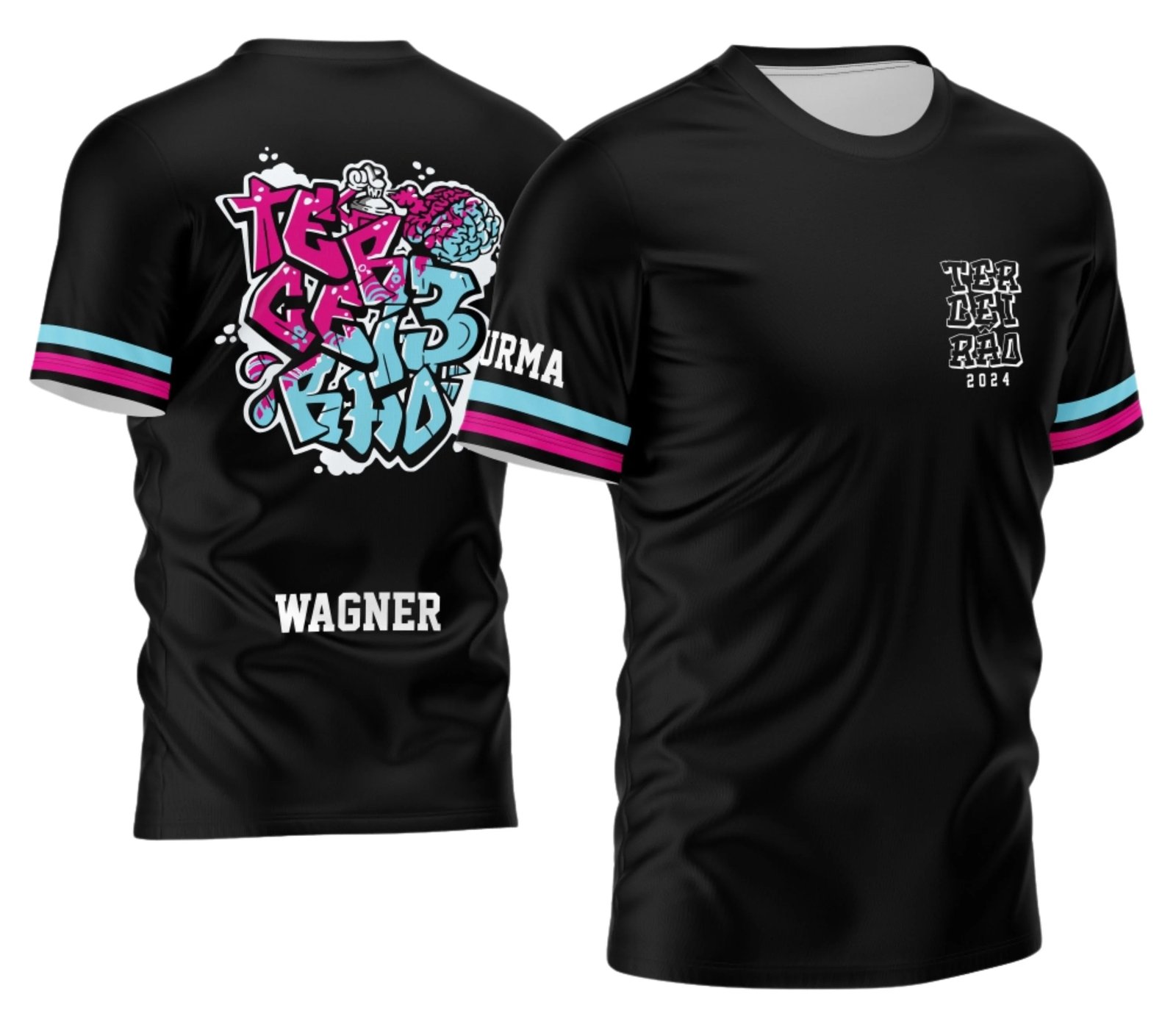 camiseta terceirão 2026 Grafite No Muro 1 para formandos do ensino médio