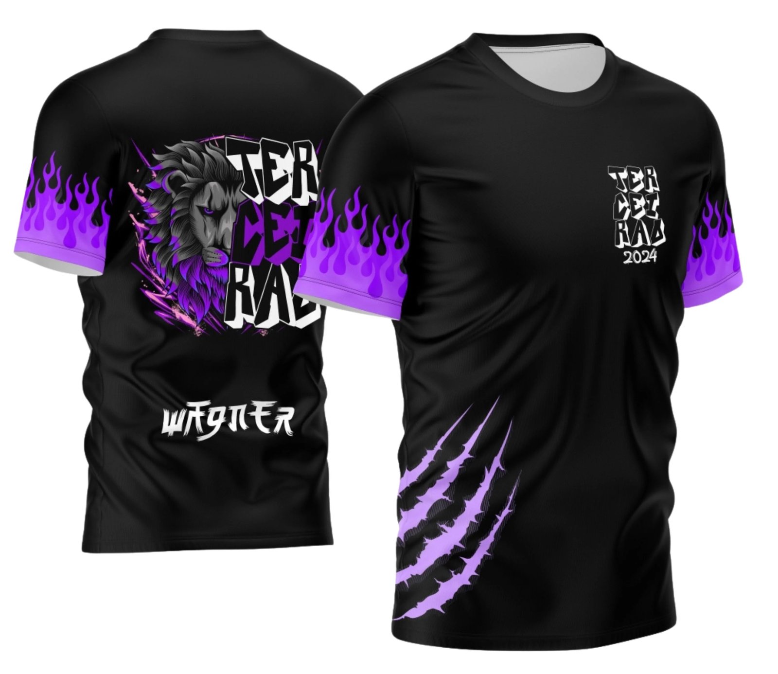 camiseta terceirão 2026 Leao Em Chamas para formandos do ensino médio