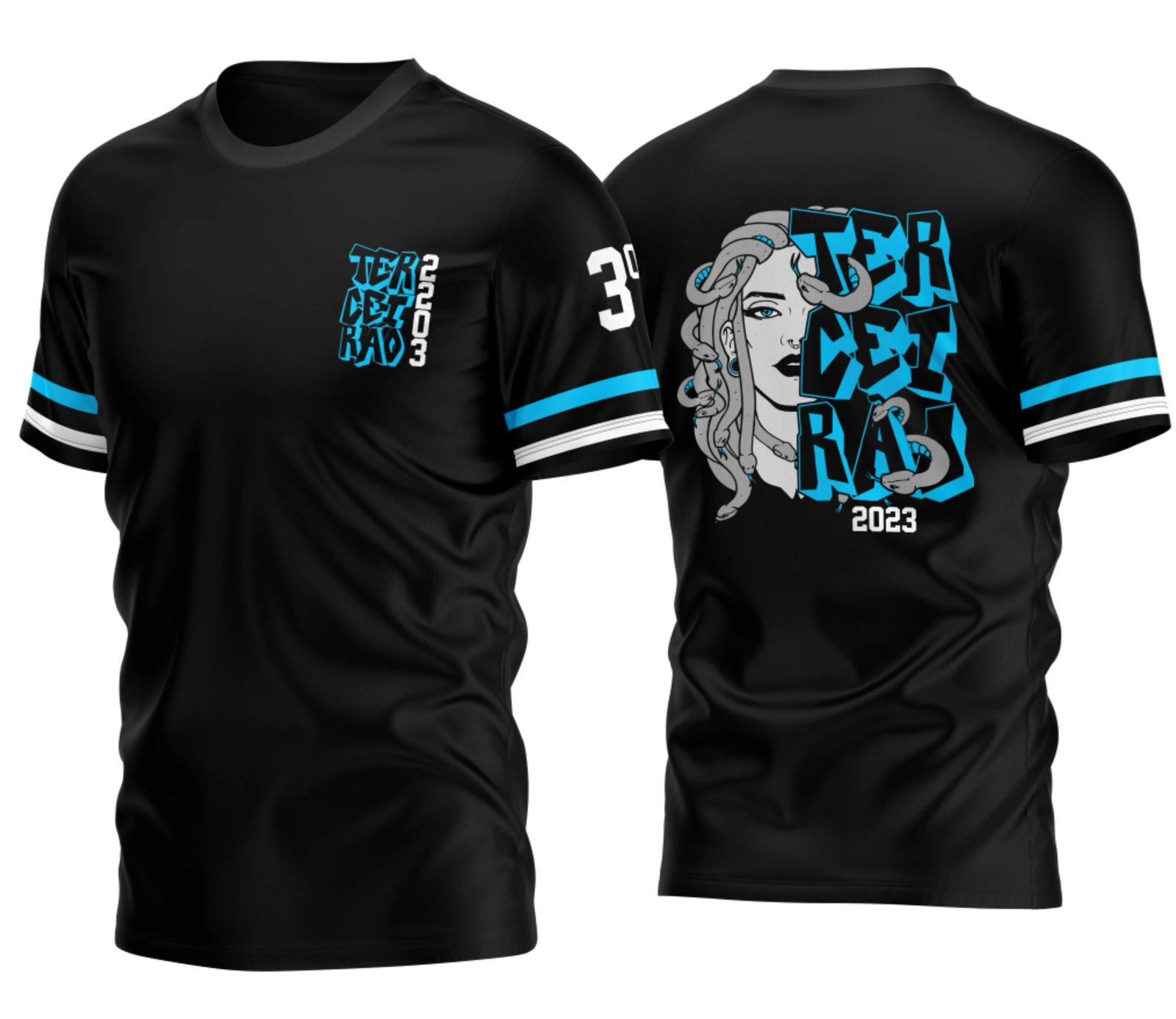 camiseta terceirão 2026 Meduza Pedra para formandos do ensino médio