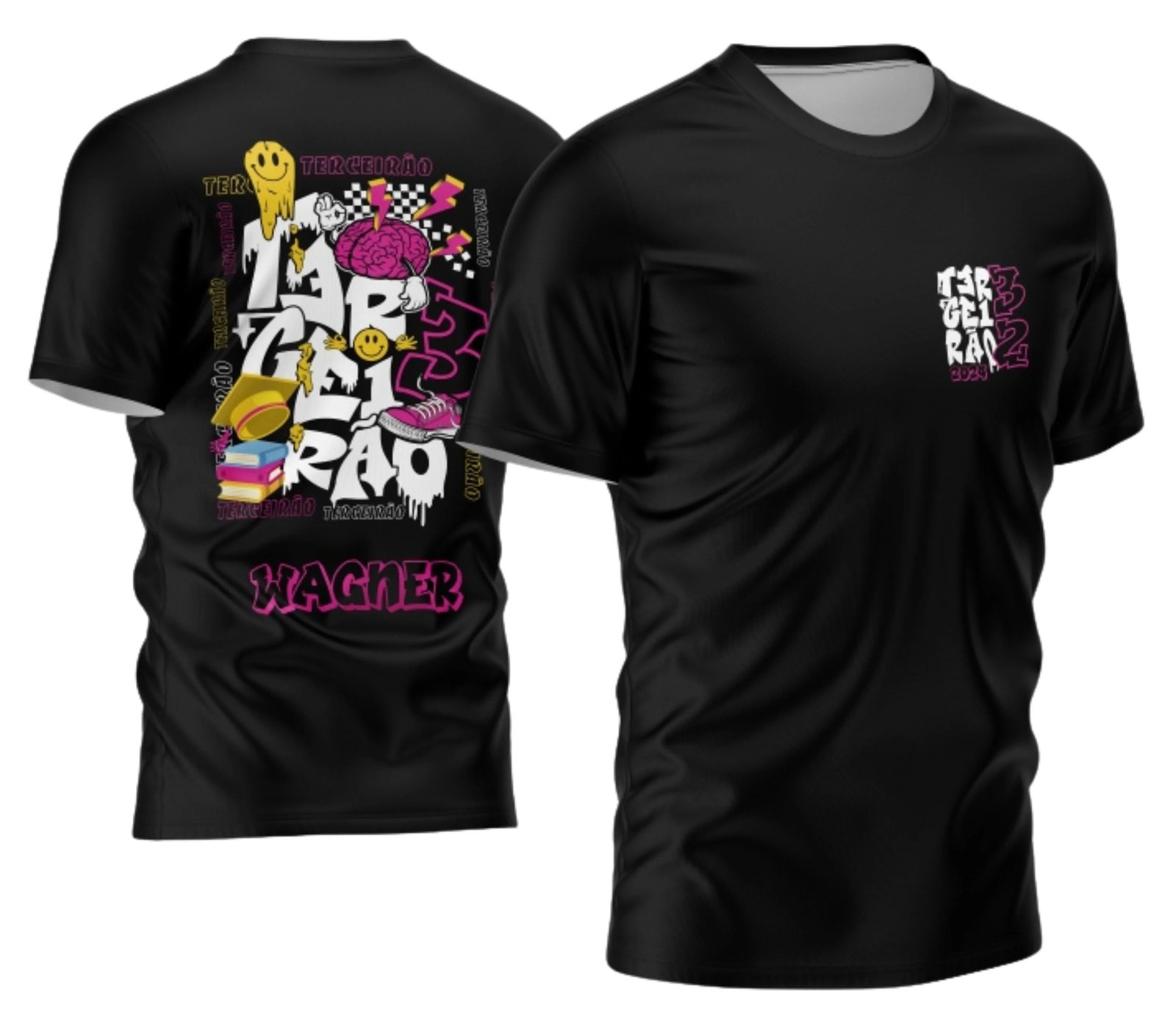 camiseta terceirão 2026 Multi Objetos para formandos do ensino médio
