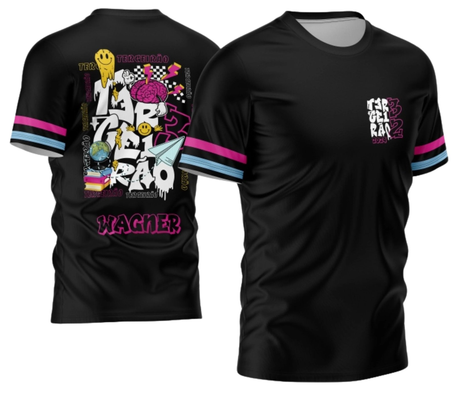 camiseta terceirão 2026 Multi Planeta para formandos do ensino médio