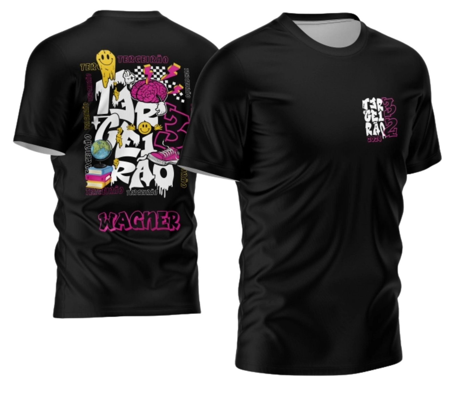 camiseta terceirão 2026 Multi Smile para formandos do ensino médio