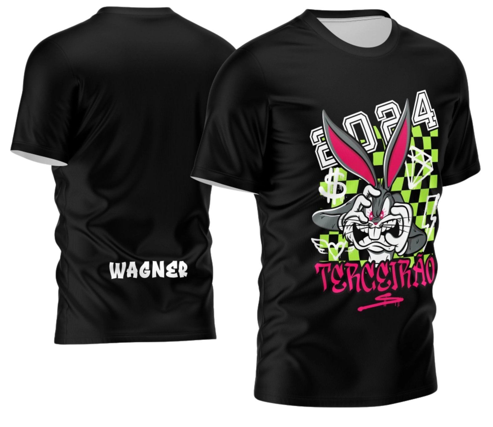 camiseta terceirão 2026 Pernalonga para formandos do ensino médio