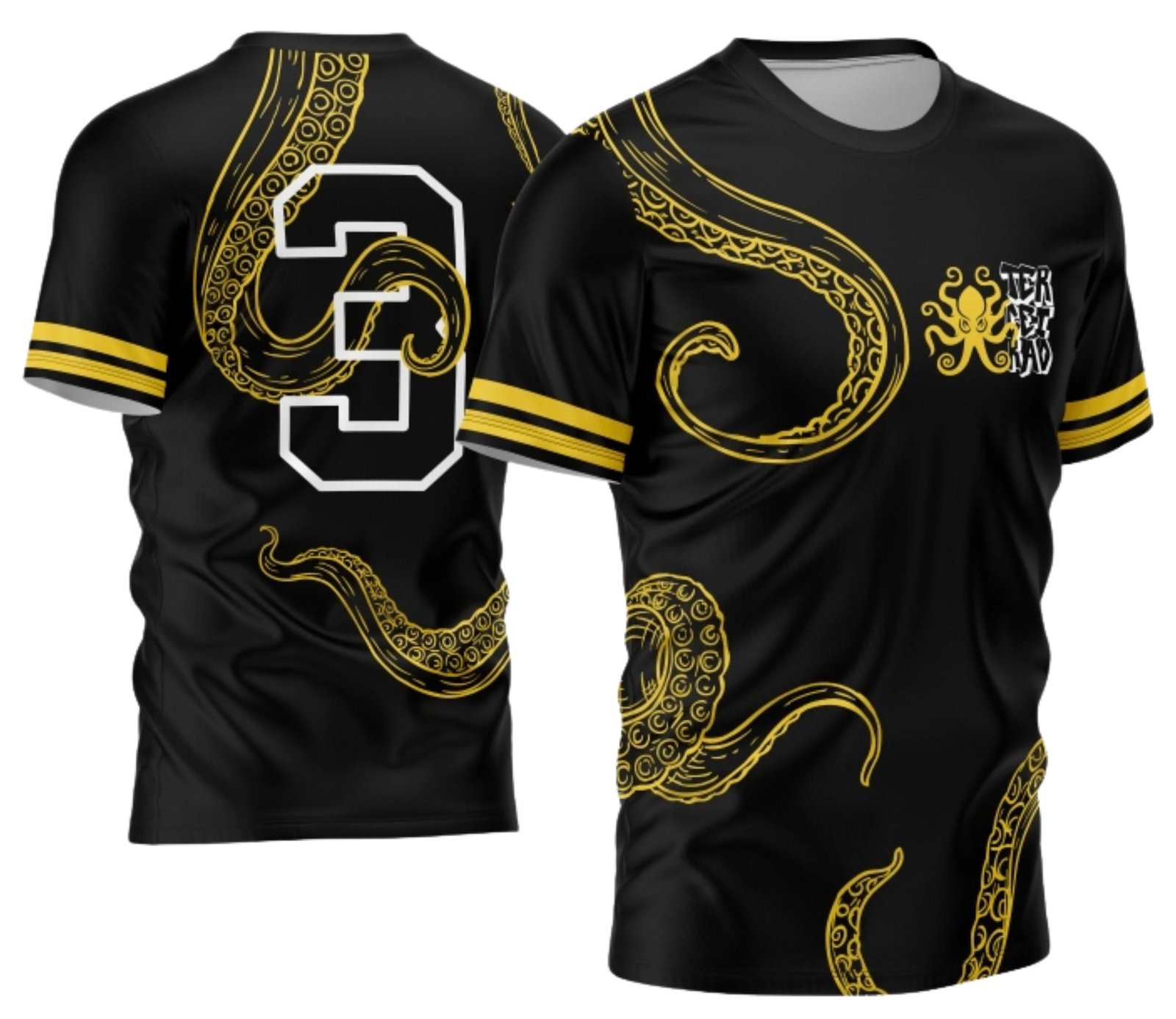 camiseta terceirão 2026 Polvo Amarelo para formandos do ensino médio