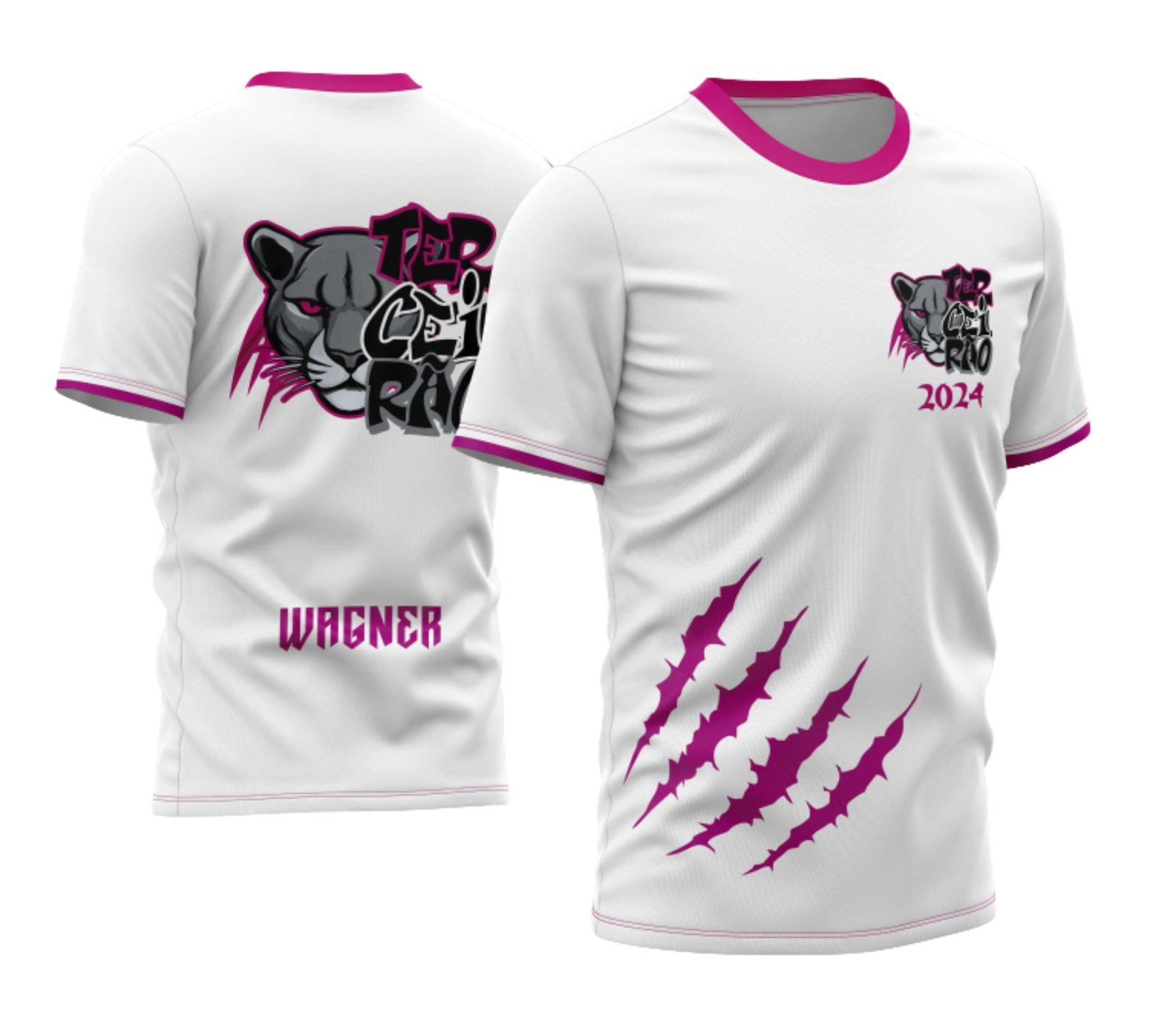 camiseta terceirão 2026 Puma E Garras para formandos do ensino médio