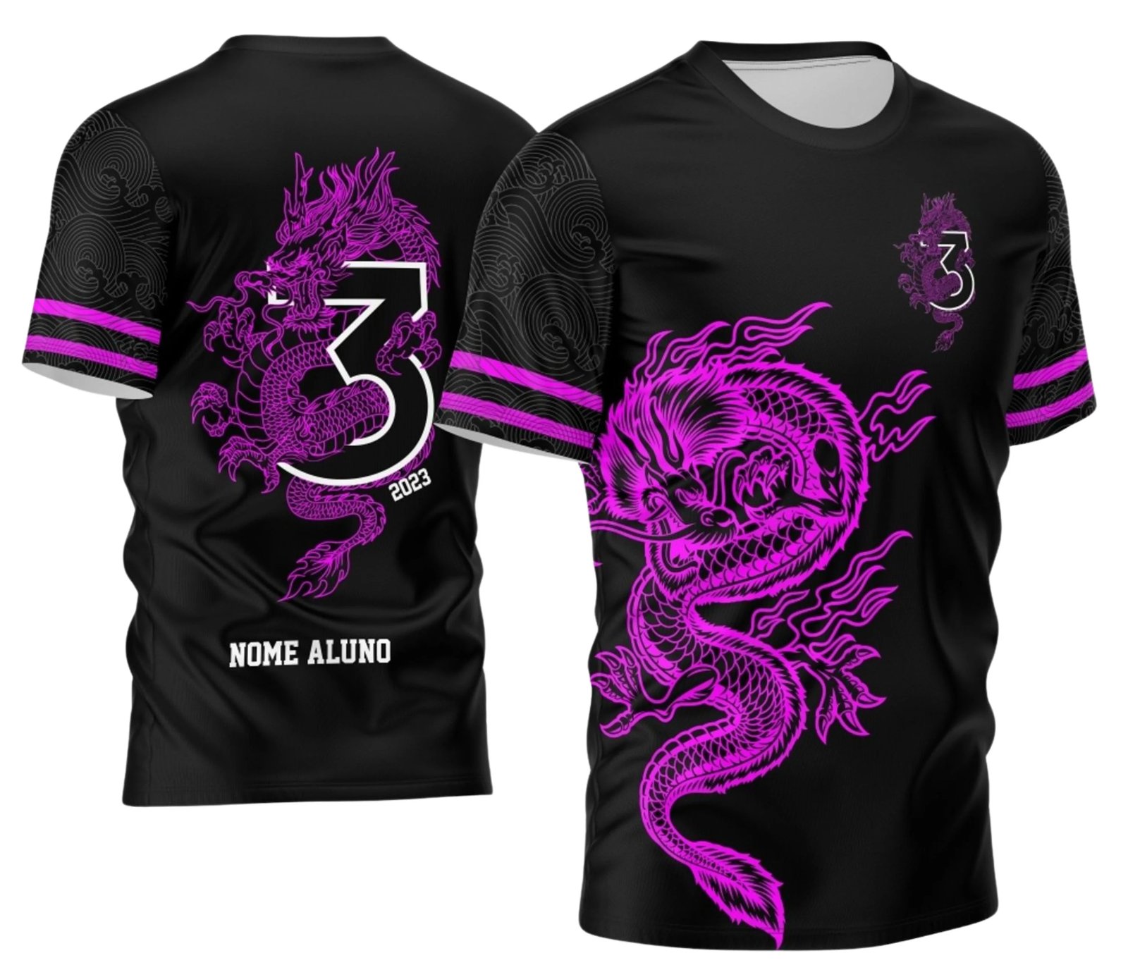 camiseta terceirão 2026 Serpente Roxa para formandos do ensino médio