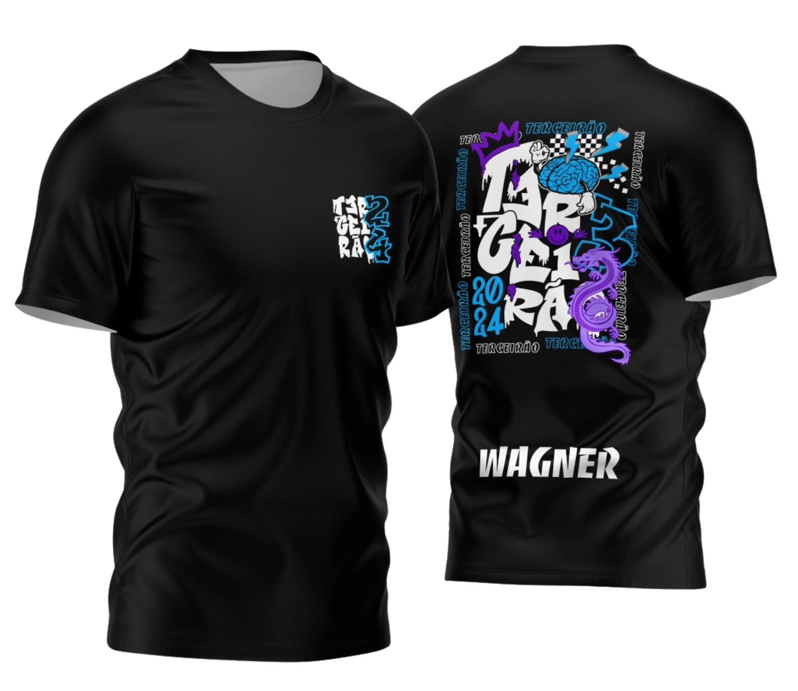 camiseta terceirão 2026 Smile Dragon para formandos do ensino médio