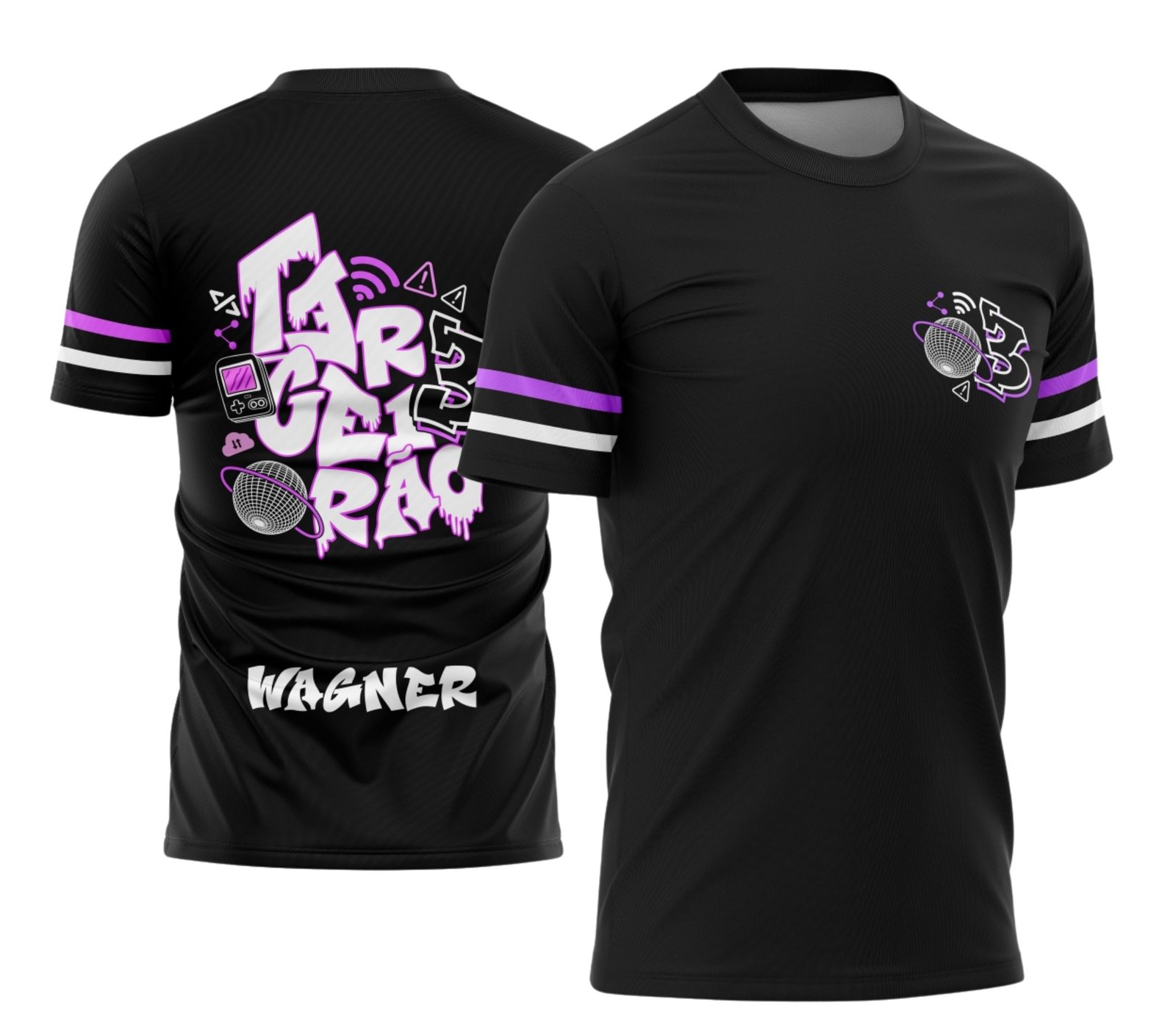 camiseta terceirão 2026 Tecno Astro Game para formandos do ensino médio
