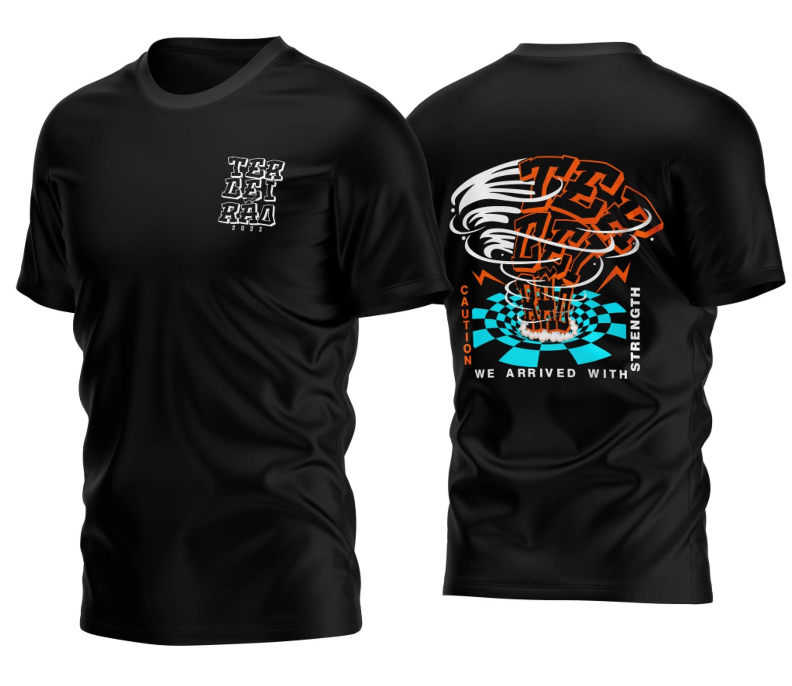 camiseta terceirão 2026 Tornado Funil para formandos do ensino médio